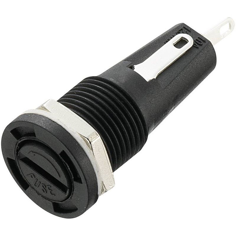 Foto van Tru components tc-r3-54b zekeringhouder geschikt voor buiszekering 5 x 20 mm 6.3 a 250 v/ac 1 stuk(s)