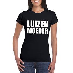 Foto van Luizenmoeder fun t-shirt zwart voor dames xs - feestshirts