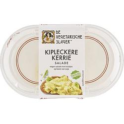 Foto van De vegetarische slager kipleckere kerrie salade 150g bij jumbo