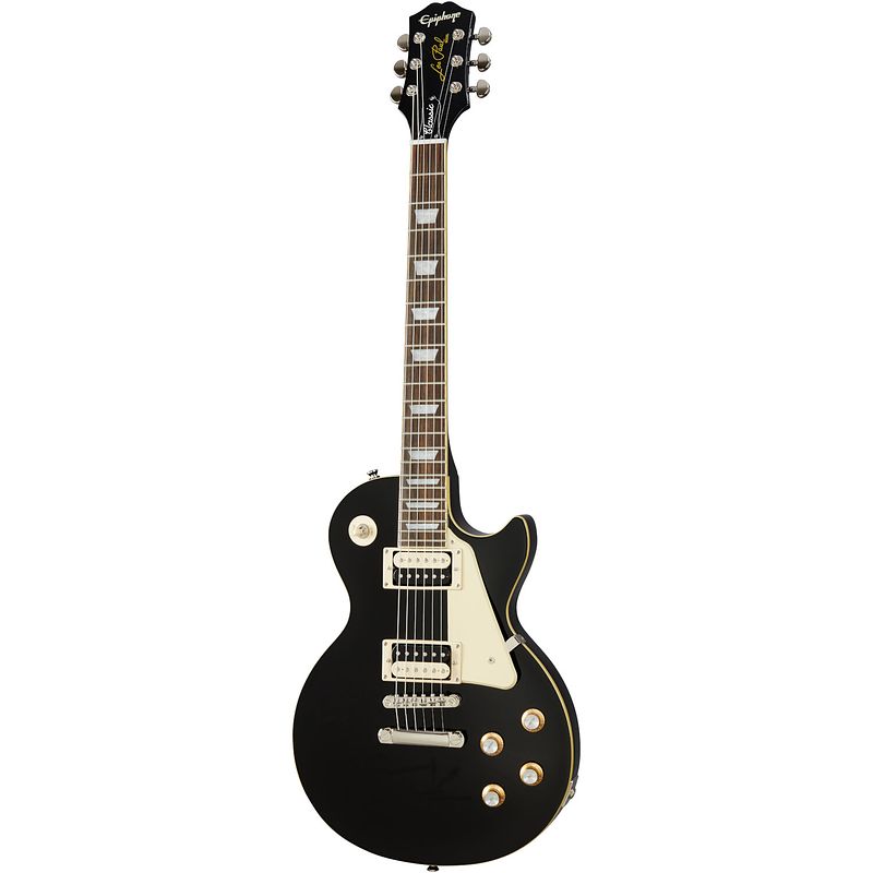 Foto van Epiphone les paul classic ebony elektrische gitaar