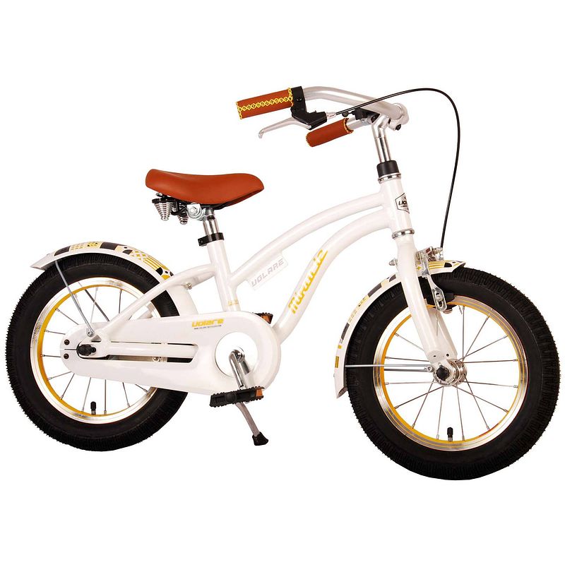 Foto van Volare miracle cruiser kinderfiets - 14 inch - wit - prime collection