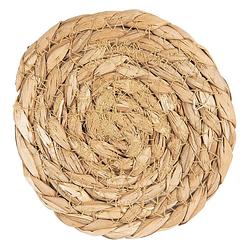 Foto van Clayre & eef onderzetters voor glazen 6ro0458 ø 12 cm beige zeegras