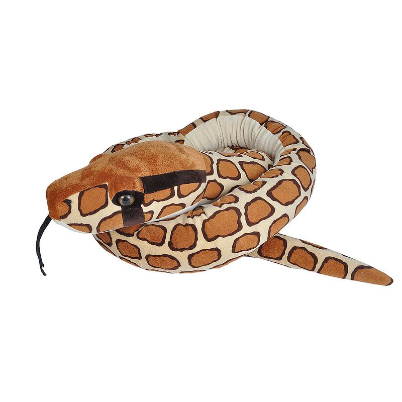 Foto van Wild republic knuffel jumbo tijgerpython 287 cm pluche bruin