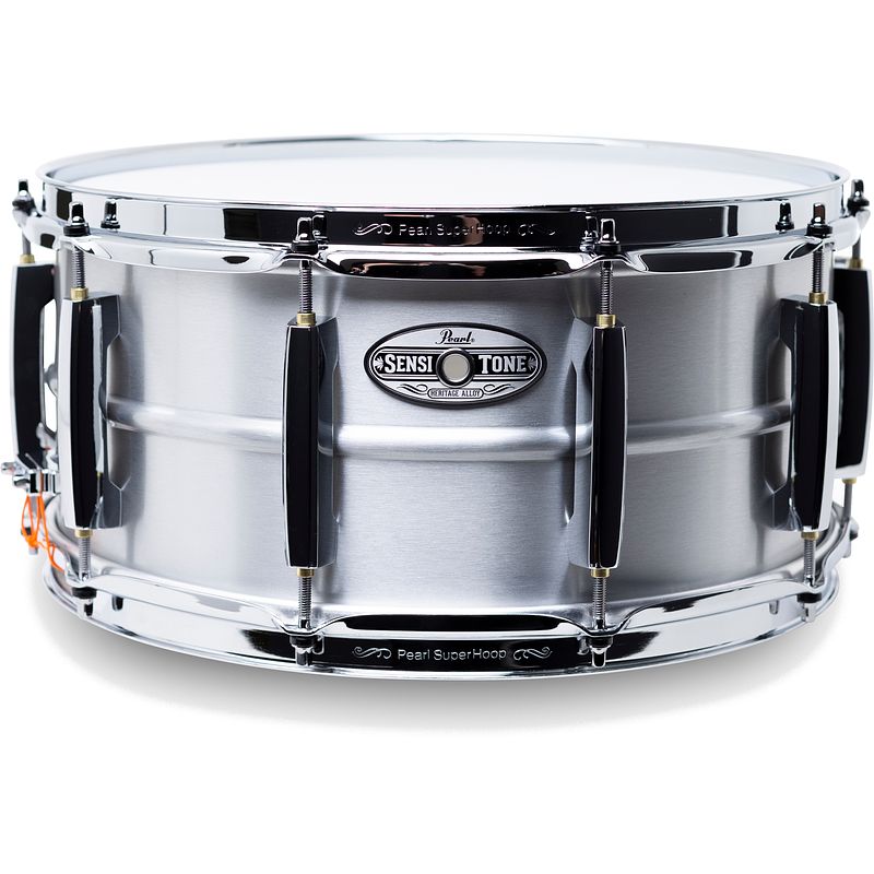 Foto van Pearl sensitone heritage alloys aluminum 14 x 6.5 inch snaredrum