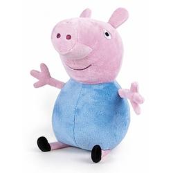 Foto van Pluche peppa pig/big knuffel in blauwe outfit 42 cm speelgoed - knuffeldier