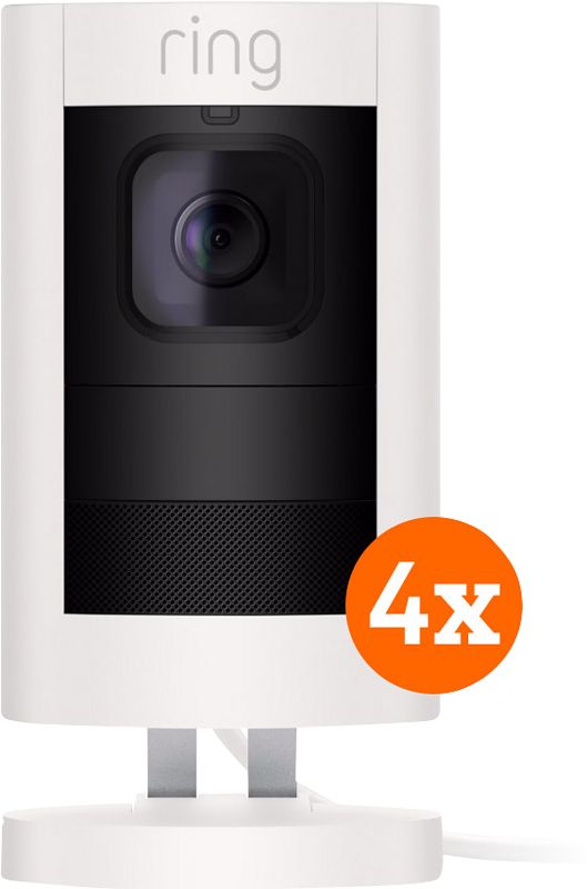 Foto van Ring stick up cam elite wit 4-pack