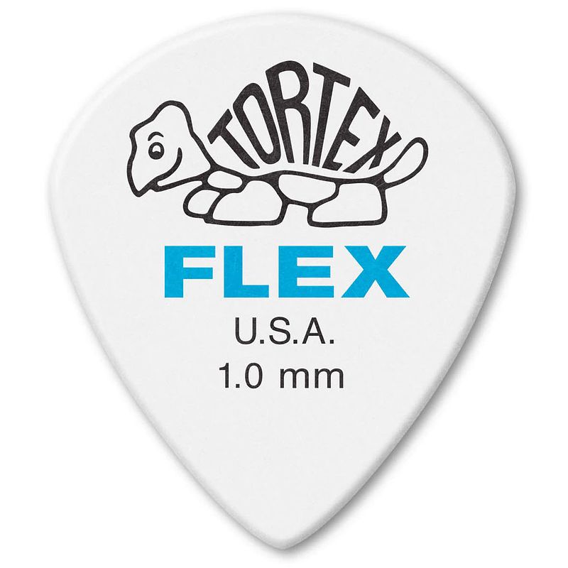 Foto van Dunlop 466p100 tortex flex jazz iii xl pick 1.0 mm plectrumset (12 stuks)