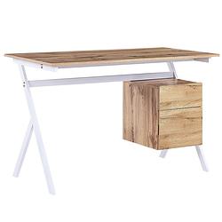 Foto van Beliani ashland - bureau-lichte houtkleur-mdf