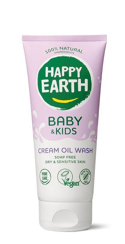 Foto van Happy earth baby & kids cream oil wash