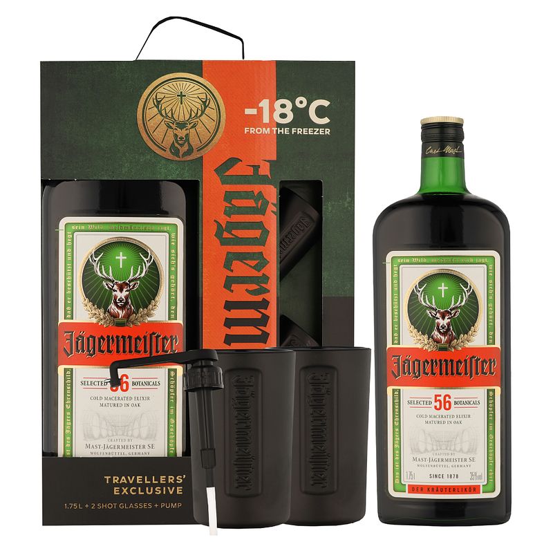 Foto van Jagermeister giftpack 175cl likeur