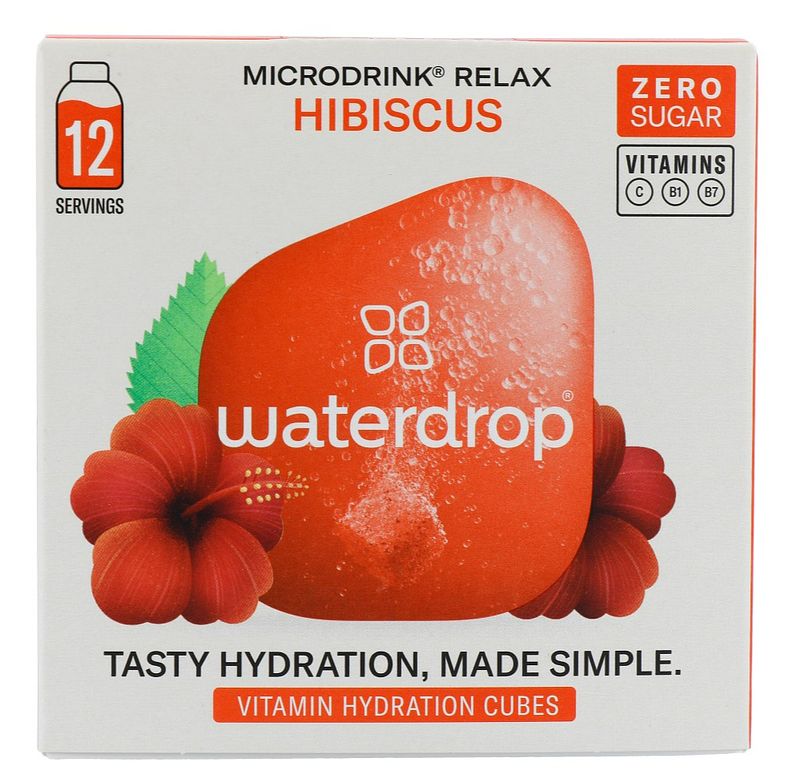 Foto van Waterdrop microdrink vitamin hydration cubes - relax