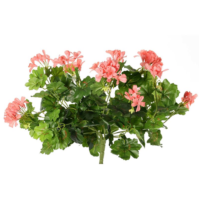 Foto van Topart kunst nep boeket geranium lichtroze 40 cm - kunstbloemen