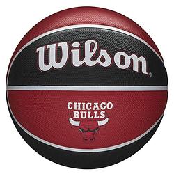 Foto van Wilson basketbal nba team tribute chicago bulls maat 7 rood