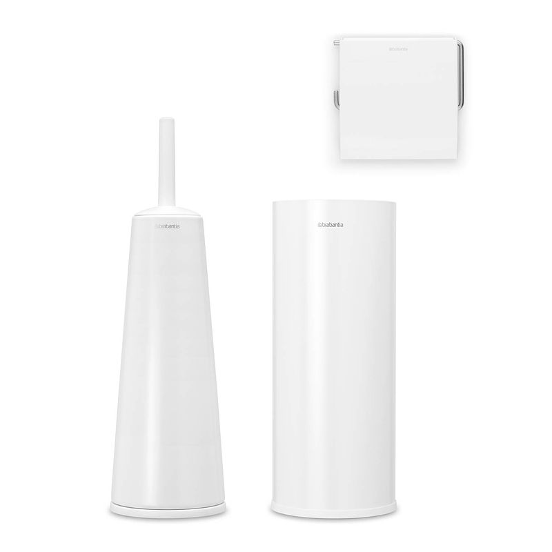 Foto van Brabantia renew toiletaccessoires, set van 3 - white