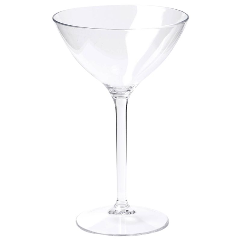 Foto van Depa cocktail glazen - 4x - transparant - onbreekbaar kunststof - 300 ml - cocktailglazen