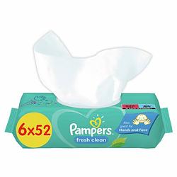 Foto van Pampers - fresh clean - billendoekjes - 312 doekjes - 6 x 52