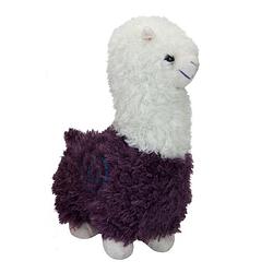 Foto van Kamparo pluchen knuffel alpaca 22 cm junior paars