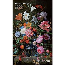 Foto van Puzzelman vaas met bloemen - jan de heem (mauritshuis) (1000)
