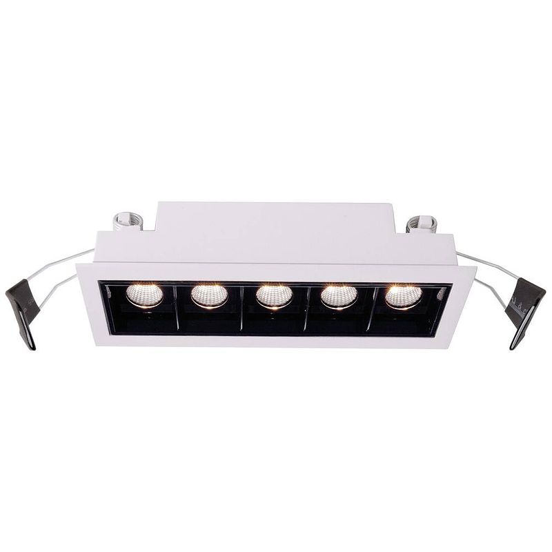 Foto van Deko light 565250 ceti 5 led-inbouwlamp led vast ingebouwd energielabel: g (a - g) 10.50 w wit