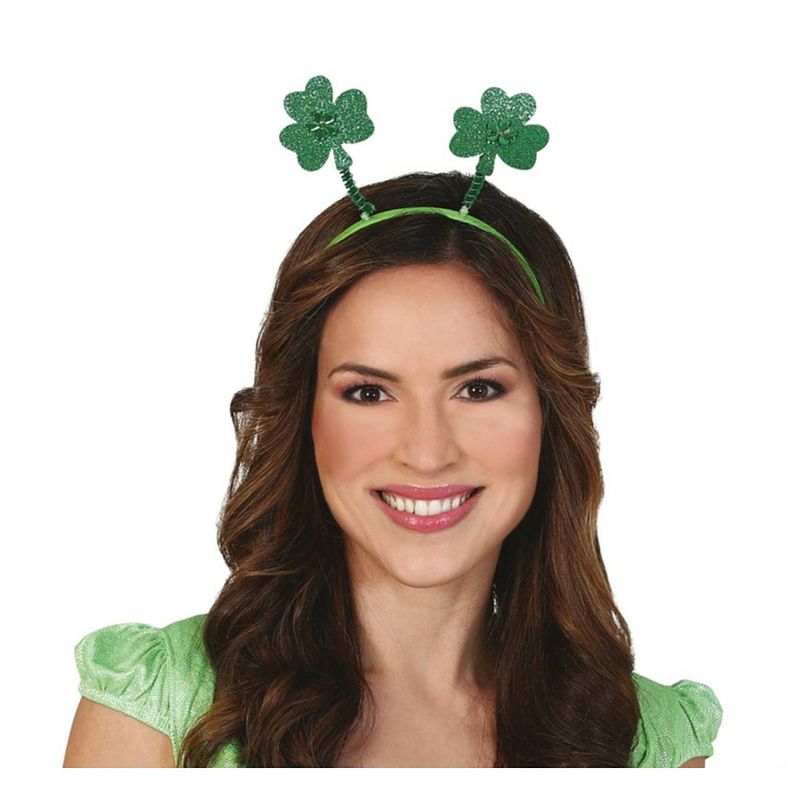 Foto van St. patricks day verkleed diadeem/haarband - groen - voor volwassenen - verkleedhoofddeksels