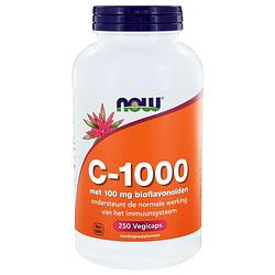 Foto van Now c-1000 met 100mg bioflavonoïden capsules