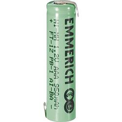 Foto van Emmerich micro zlf speciale oplaadbare batterij aaa (potlood) z-soldeerlip nimh 1.2 v 950 mah