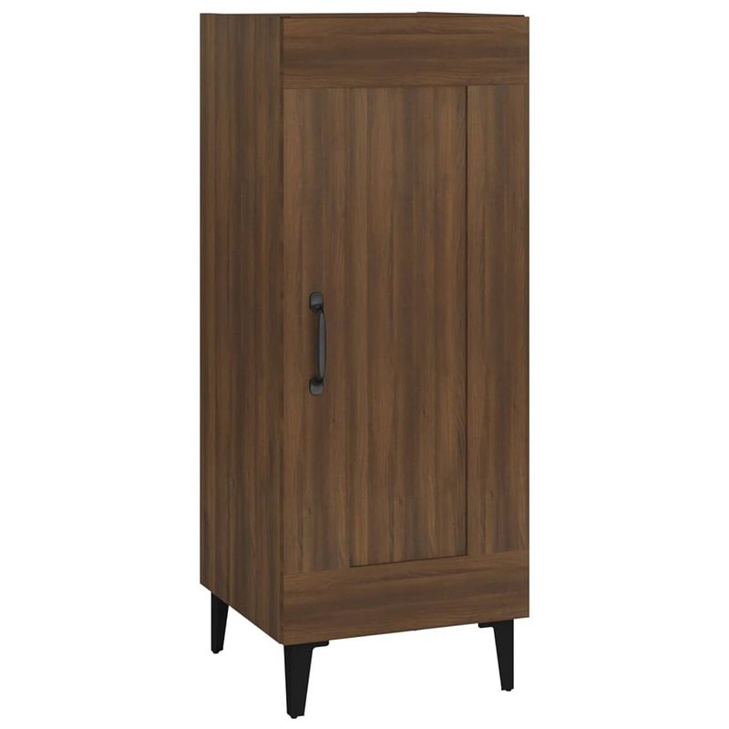 Foto van Vidaxl dressoir 34,5x34x90 cm bewerkt hout bruineikenkleurig