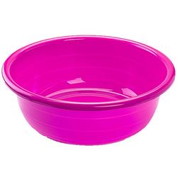 Foto van Grote kunststof teiltje/afwasbak rond 11 liter roze - afwasbak