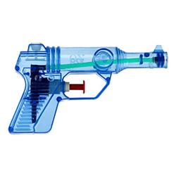 Foto van Waterpistool/waterpistolen blauw 13 cm - waterpistolen