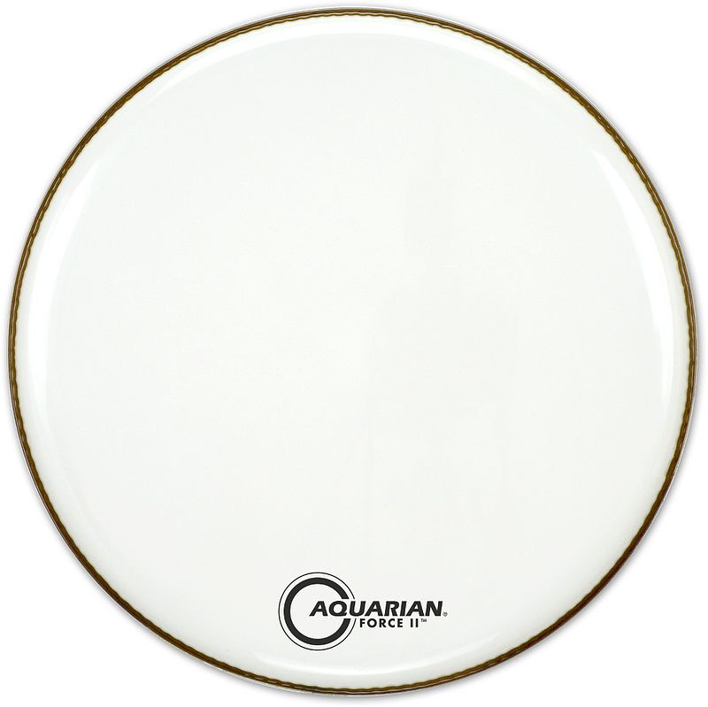 Foto van Aquarian 22 inch full force ii bassdrumvel wit