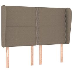 Foto van The living store hoofdbord - 147 x 23 x 118/128 cm - taupe