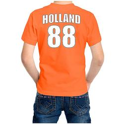 Foto van Holland shirt met rugnummer 88 - nederland fan t-shirt / outfit voor kinderen s (122-128) - feestshirts