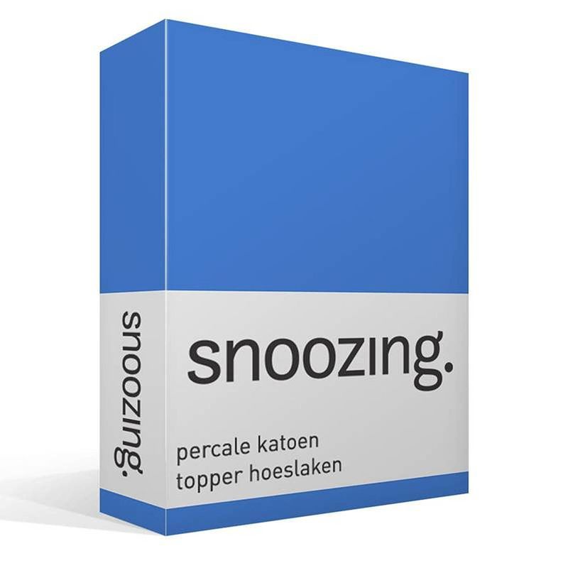 Foto van Snoozing - topper - hoeslaken - 100x200 cm - percale katoen - meermin