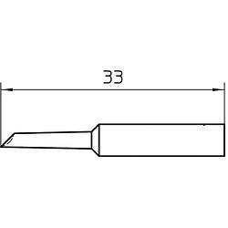 Foto van Weller xnt gw soldeerpunt afgeschuind 45° grootte soldeerpunt 2 mm lengte soldeerpunt: 33 mm inhoud: 1 stuk(s)