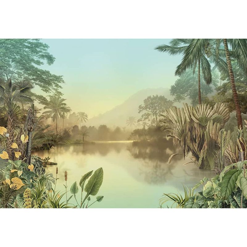 Foto van Komar fotobehang lac tropical 400x270 cm