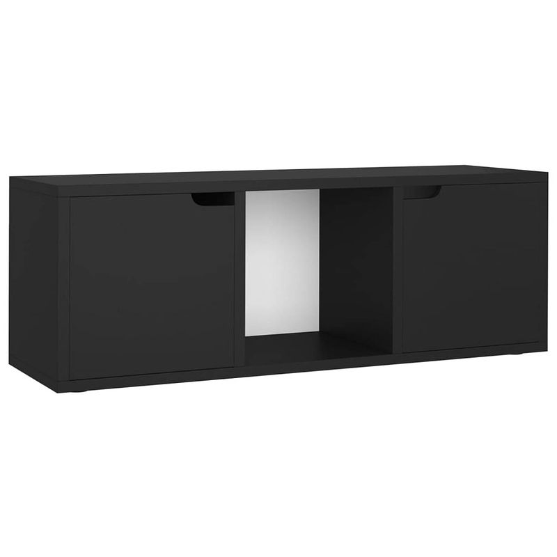 Foto van Vidaxl tv-meubel 88,5x27,5x30,5 cm spaanplaat zwart