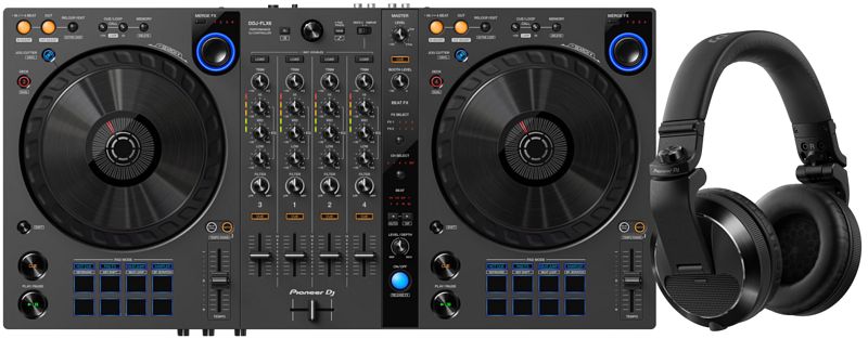 Foto van Pioneer dj ddj-flx6 + pioneer dj hdj-x7 zwart