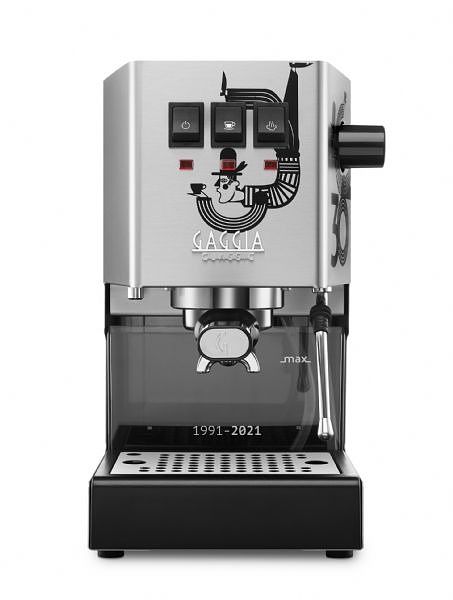 Foto van Gaggia classic pro jubileum espresso apparaat rvs