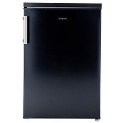 Foto van Exquisit ks16-4-h-010eblack - koelkast tafelmodel - met vriesvak - 120 liter - rvs handgreep - 39db - zwart