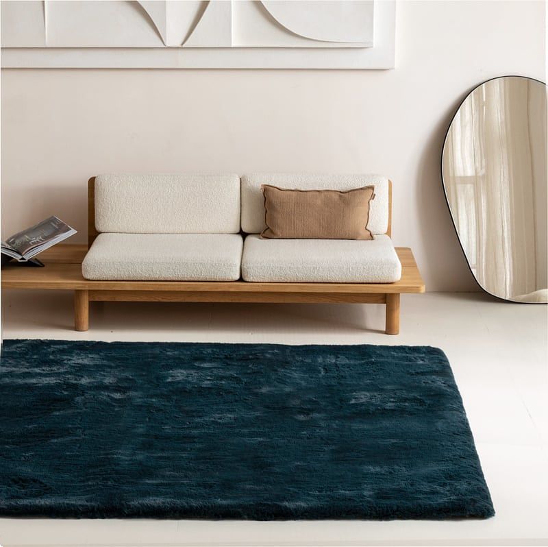 Foto van Vloerkleed comfy dark blauw - grandstone - 240x330 cm - rechthoek & - rond laagpolig - dekbed-discounter.nl