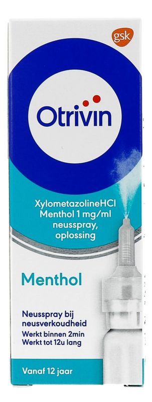 Foto van Otrivin menthol 1 mg/ ml neusspray 10ml bij jumbo