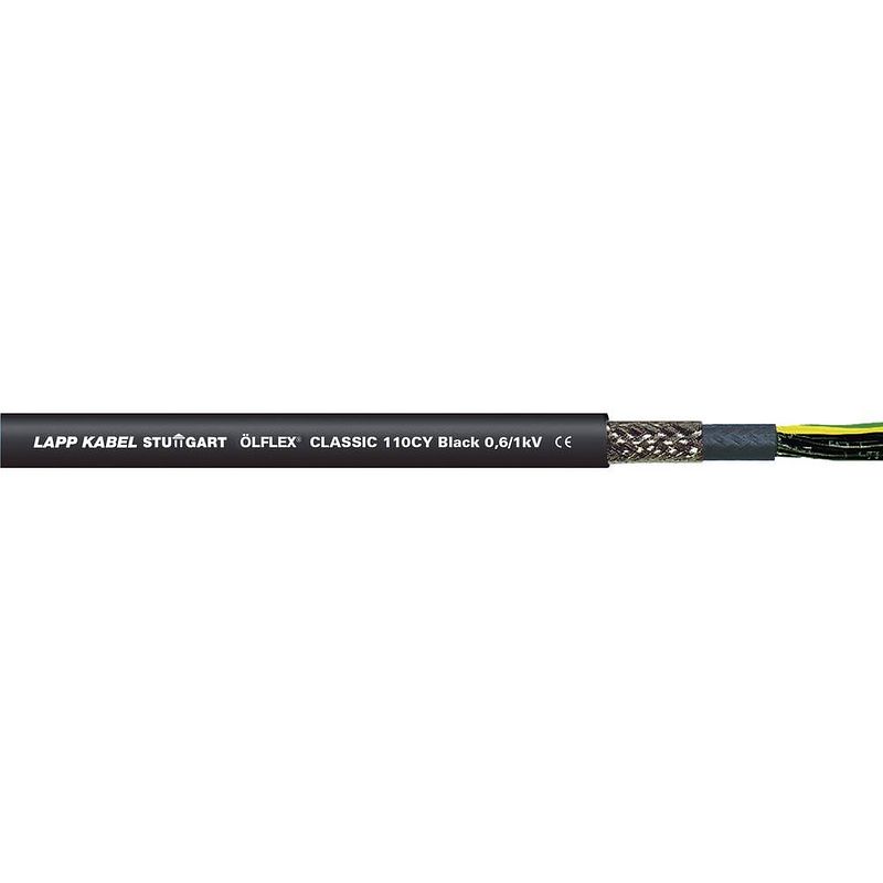 Foto van Lapp ölflex® classic 110 cy black stuurstroomkabel 3 g 0.75 mm² zwart 1121233-50 50 m