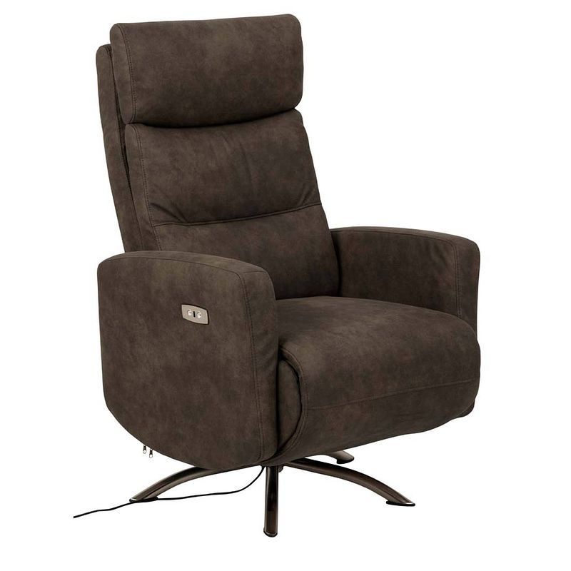 Foto van Kerames fauteuil recliner grijs.