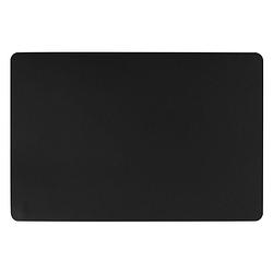 Foto van Rechthoekige placemat pu-leer/ leer look zwart 45 x 30 cm - placemats