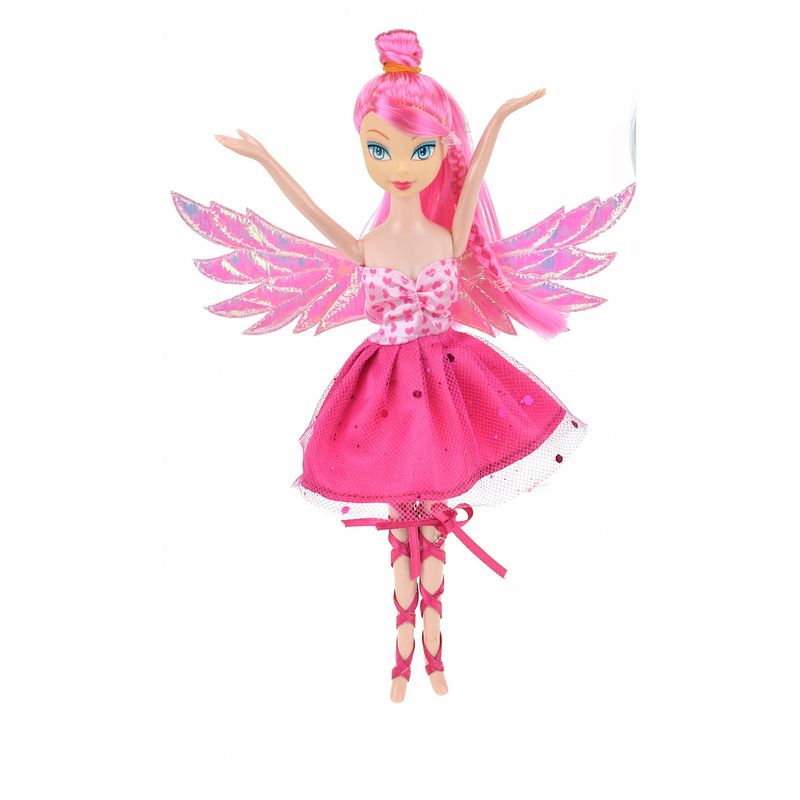 Foto van Toi-toys tienerpop glitterfee roze 22 cm