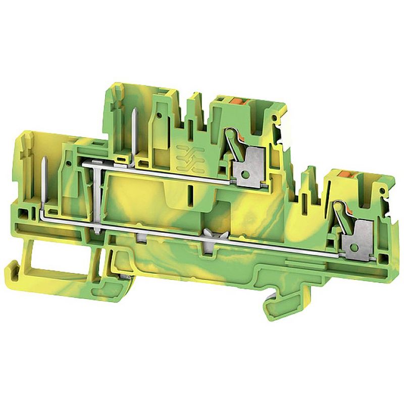 Foto van Weidmüller apgtb 2.5 2t pe 4c/2 dl 2675940000 groen-geel 50 stuk(s)