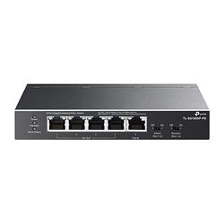 Foto van Tp-link sg1005p-pd switch zwart