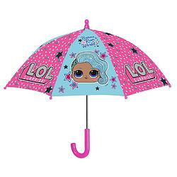 Foto van Perletti paraplu lol meisjes 66 cm fiberglass roze/blauw