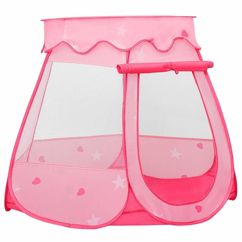 Foto van Vidaxl kinderspeeltent 102x102x82 cm roze