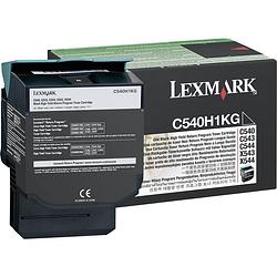Foto van Lexmark recycling toner c540 c543 c544 c546 x544 x546 x548 c540h1kg origineel zwart 2500 bladzijden